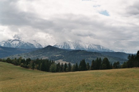Iný pohľad na Vysoké Tatry z Matiašoviec 